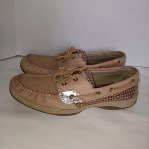 Highland Creek Boat Shoes Womens 11M Casual Brown Leather Harborside